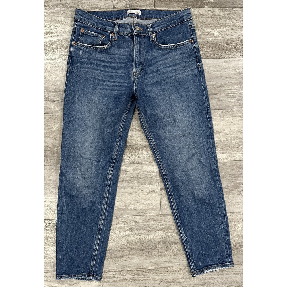 Zara‎ Woman Jeans Size 30x26 Skinny High Rise Blue Medium Wash Denim